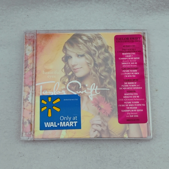 Beautiful Eyes EP by Taylor Swift (CD + DVD 2008 2 Discs Big Machine Records)